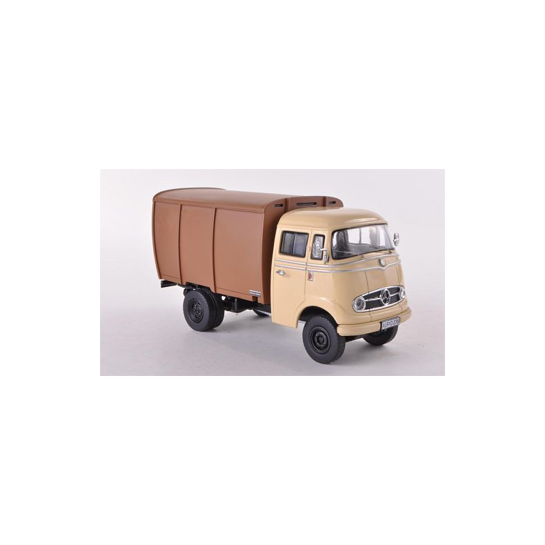 Mercedes-Benz L319 dyretransport, beige/brun - Lim. 500 "Unique Edition" - 1:43 - Premium ClassiXXs