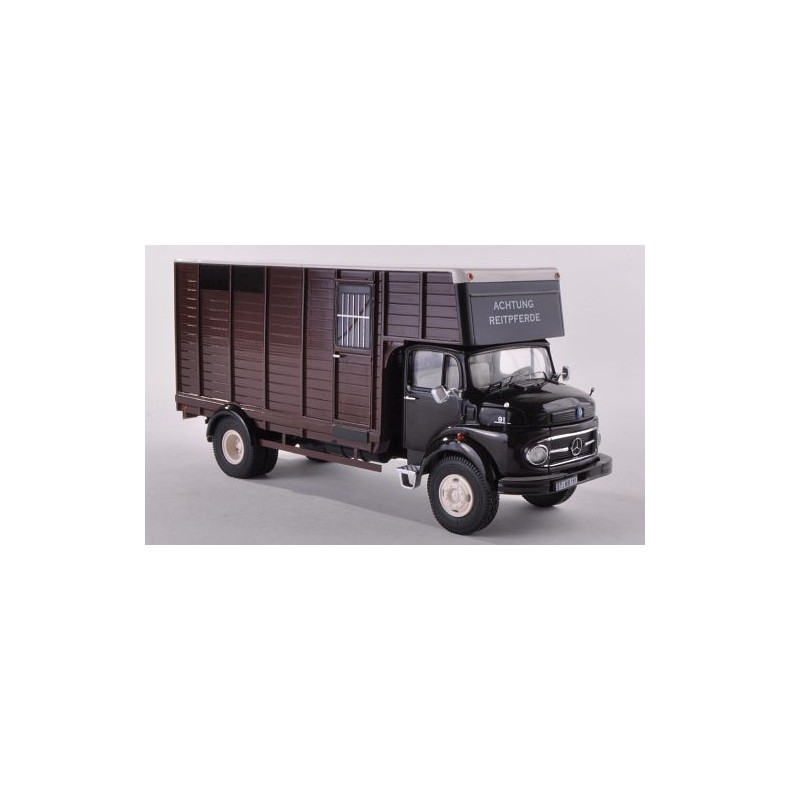 Mercedes-Benz L911 hestetransport, brun - Lim. 500 "Unique Edition" - 1:43 - Premium ClassiXXs