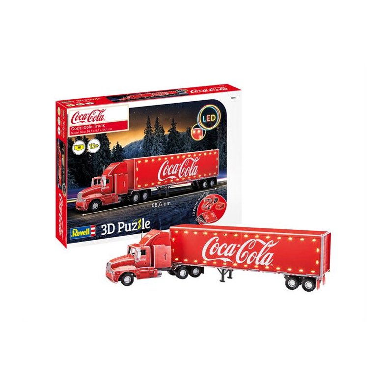 3D puzzle Coca-Cola Truck - LED Edition - Revell