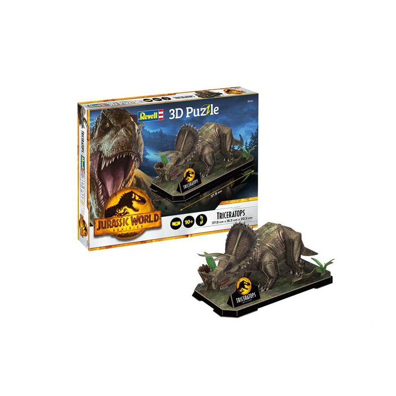 3D puzzle Jurassic World Dominion - Triceratops - Revell