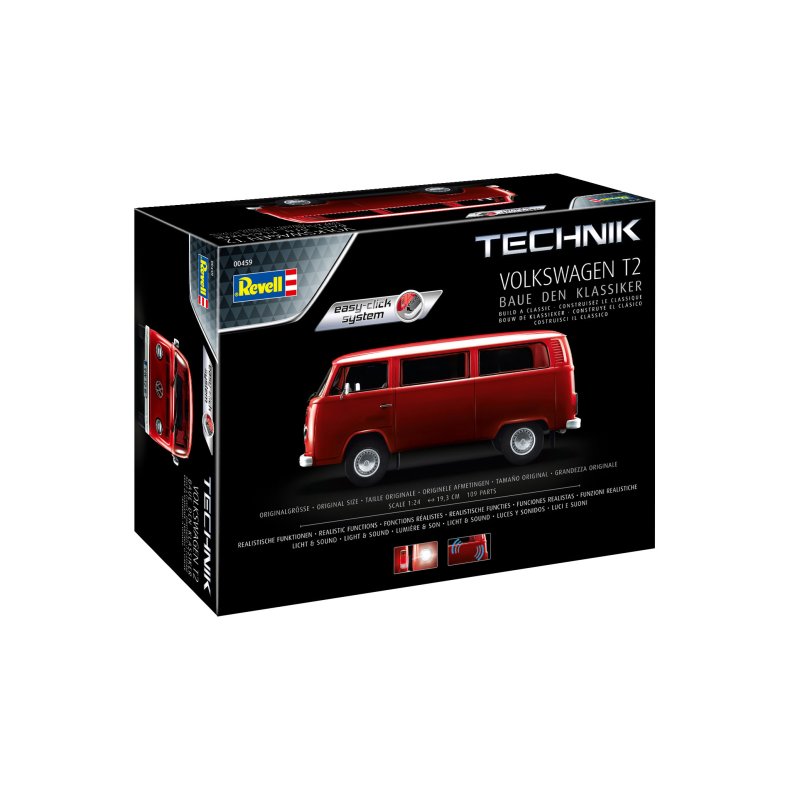 Volkswagen T2 - Technik - 1:24 - "easy-click system" - Revell