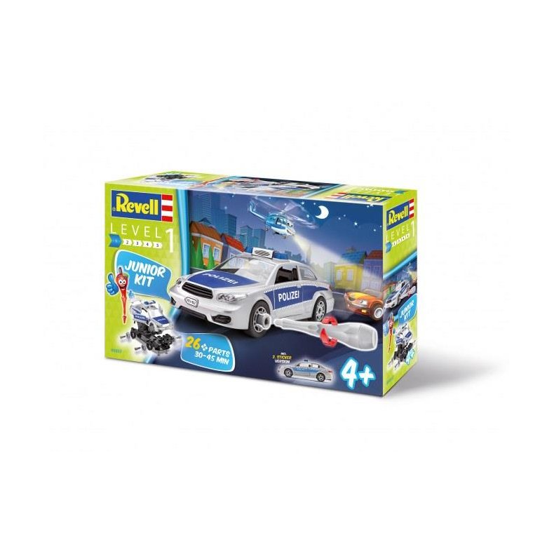 Police Car - 1:20 - Junior Kit - Revell (Udsolgt fra fabrik)
