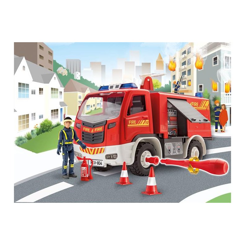 Fire Truck with figure - 1:20 - Junior Kit - Revell