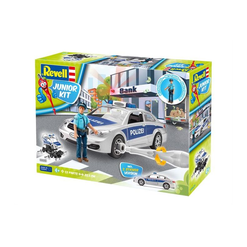 Police Car with figure  - 1:20 - Junior Kit - Revell