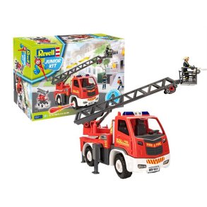 Fire brigade ladder wagon with figure - 1:20 - Junior Kit - Revell