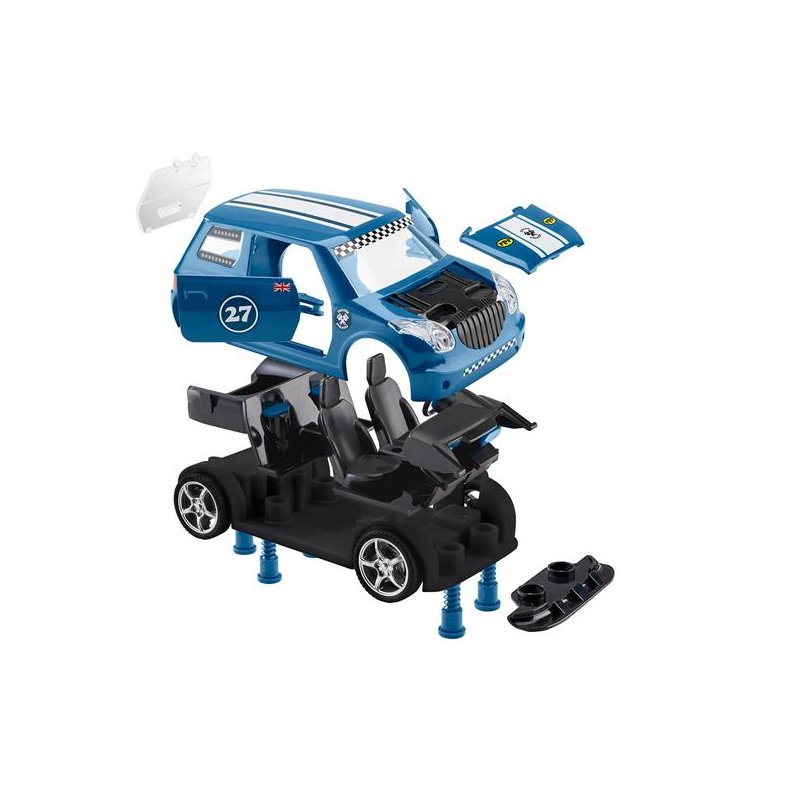 Pull Back Rallye Car, blue - 1:20 - Junior Kit - Revell