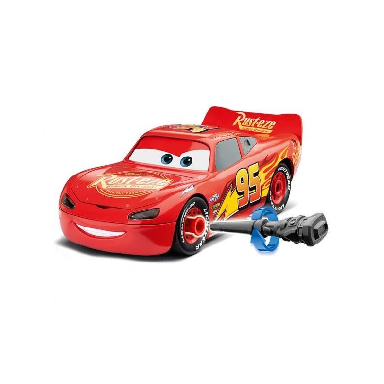 Cars 3: Lightning McQueen m/lys &amp; lyd - 1:20 - Junior Kit - Revell