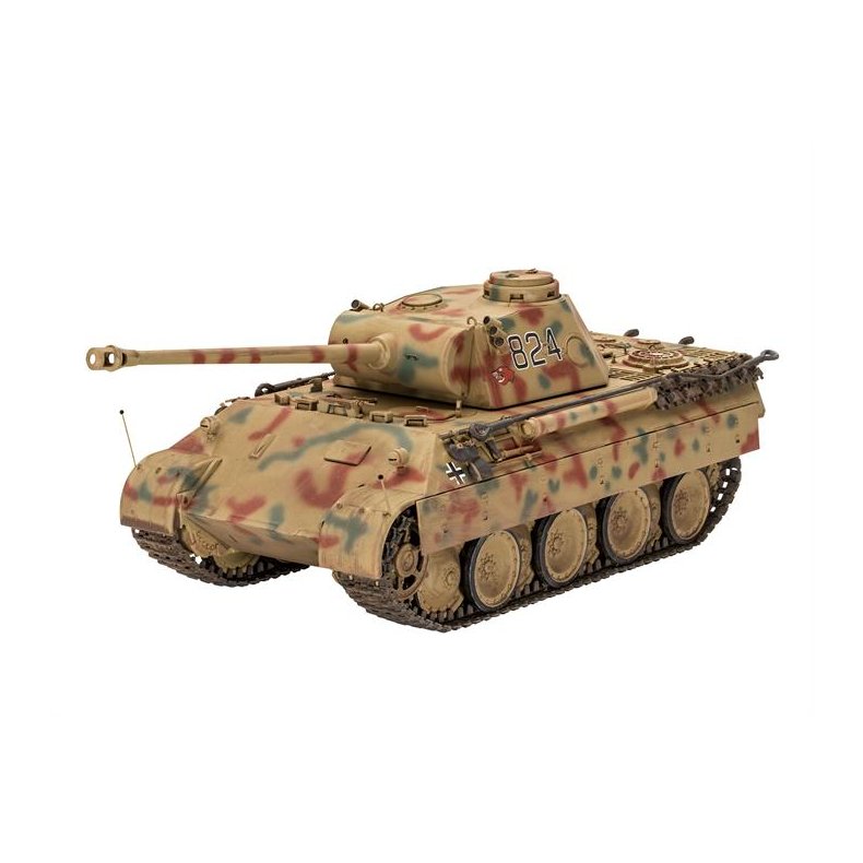 Gift-Set Panther Ausf. D (Indhold: Tiger I byggest, 6 dser basismaling, lim og pensel) - 1:35 - Revell