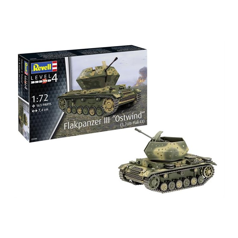 Flakpanzer III "Ostwind" (3,7 cm Flak 43) - 1:72 - Revell