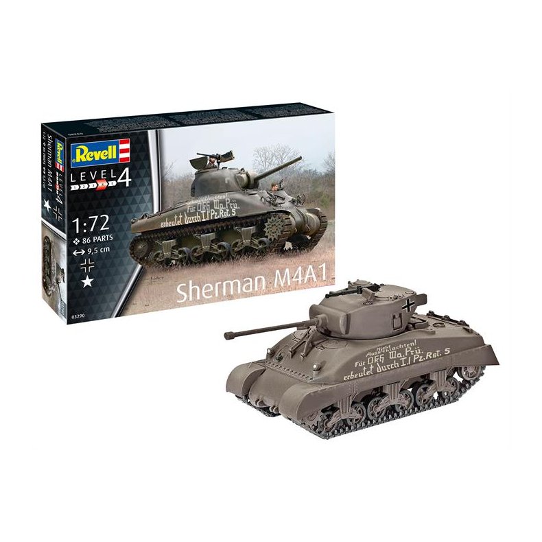 Sherman M4A1 - 1:72 - Revell