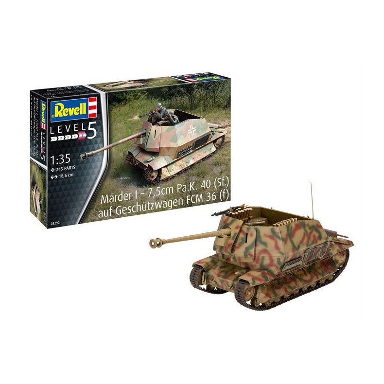 Marder I - 7,5cm Pa.K 40 (sf) on FCM 36 (f) base - 1:35 - Revell