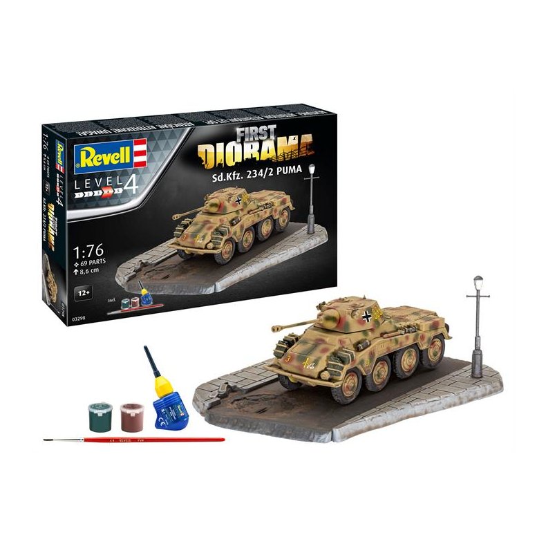 First Diorama Set - Sd.Kfz. 234/2 Puma - 1:76 - Revell