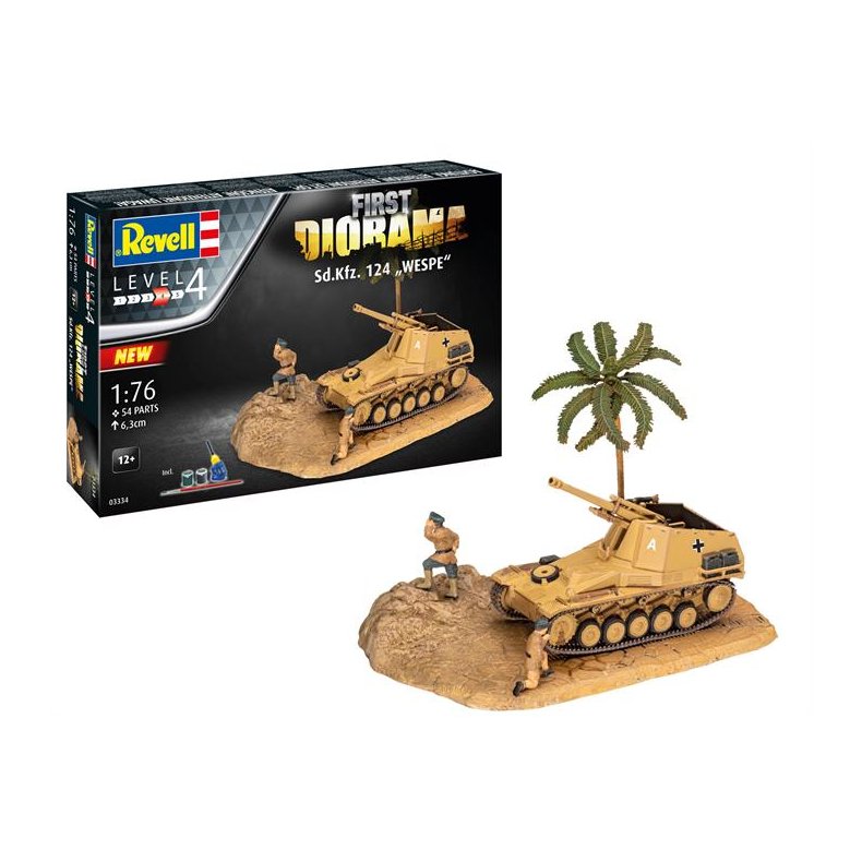 First Diorama Set - Sd.Kfz. 124 Wespe - 1:76 - Revell