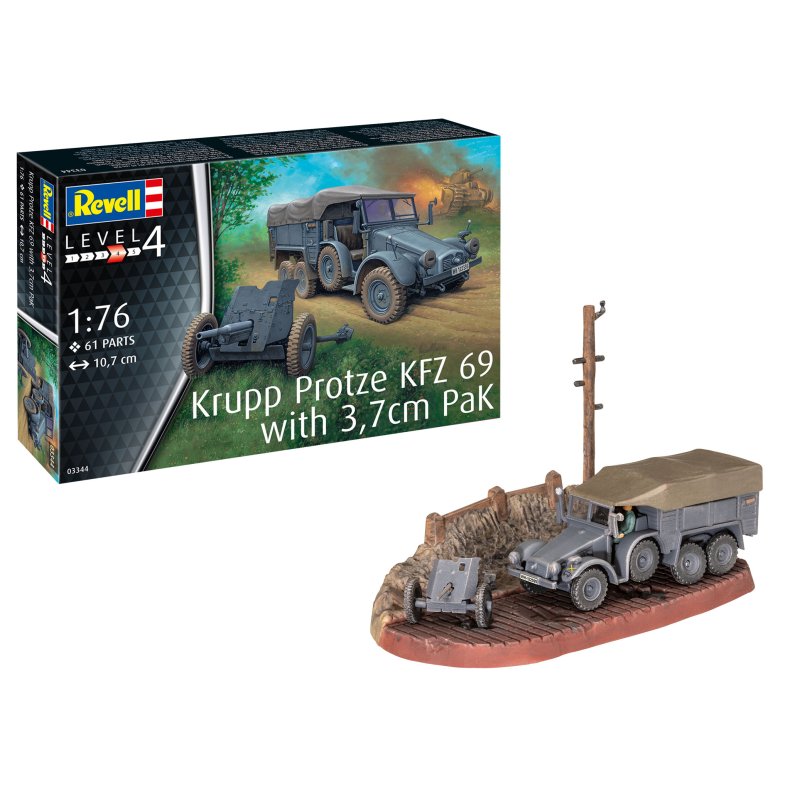 Krupp Protze KFZ 69 with 3,7cm Pak - 1:76 - Revell