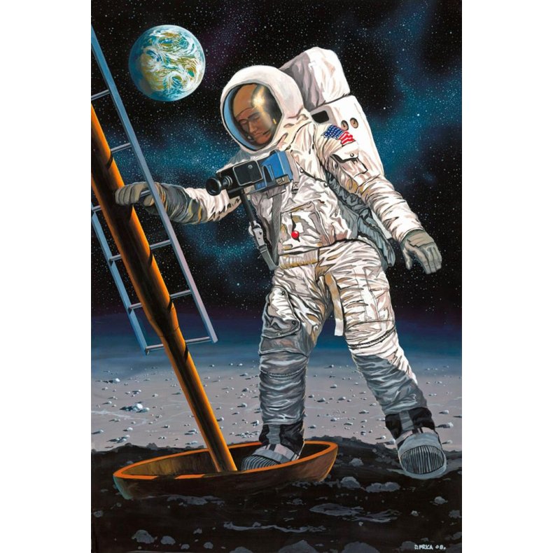 Apollo 11 Astronaut on the Moon (50th Anniversary Moon Landing 1969-2019) - 1:8 - Revell