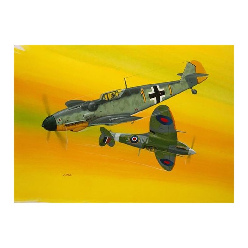Combat Set Messerschmitt Bf109G-10 &amp; Spitfire Mk.V - 1:72 - Revell