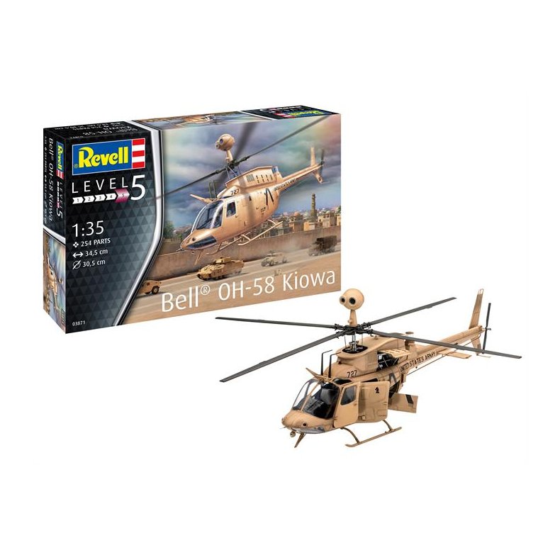 OH-58 Kiowa - 1:35 (OBS: Skala 1:35!) - Revell