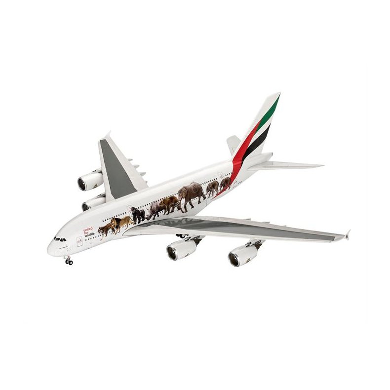 Airbus A380-800 Emirates "Wild Life" - 1:144 - Revell
