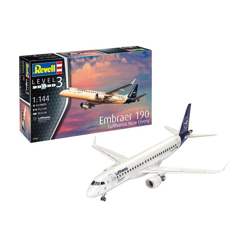 Embraer 190 Lufthansa "New Livery" - 1:144 - Revell