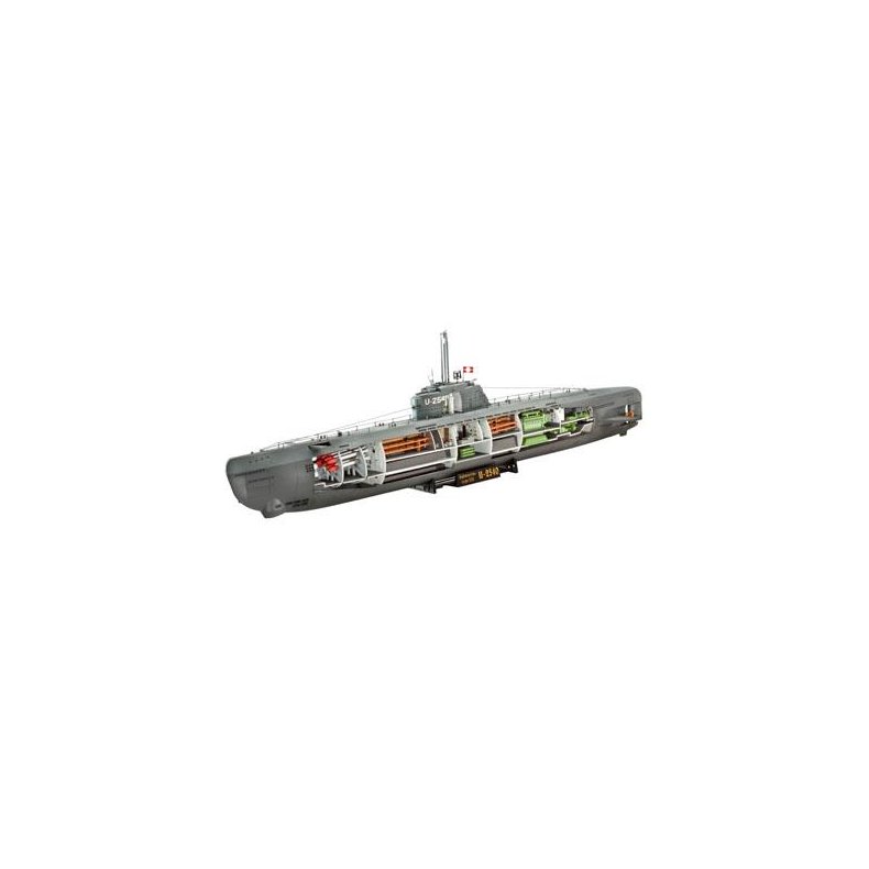 German Submarine Typ XXI (with interior)  - 1:144 - Revell