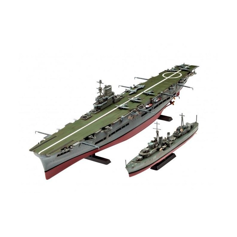 HMS Ark Royal &amp; Tribal Class Destroyer - 1:720 - Revell