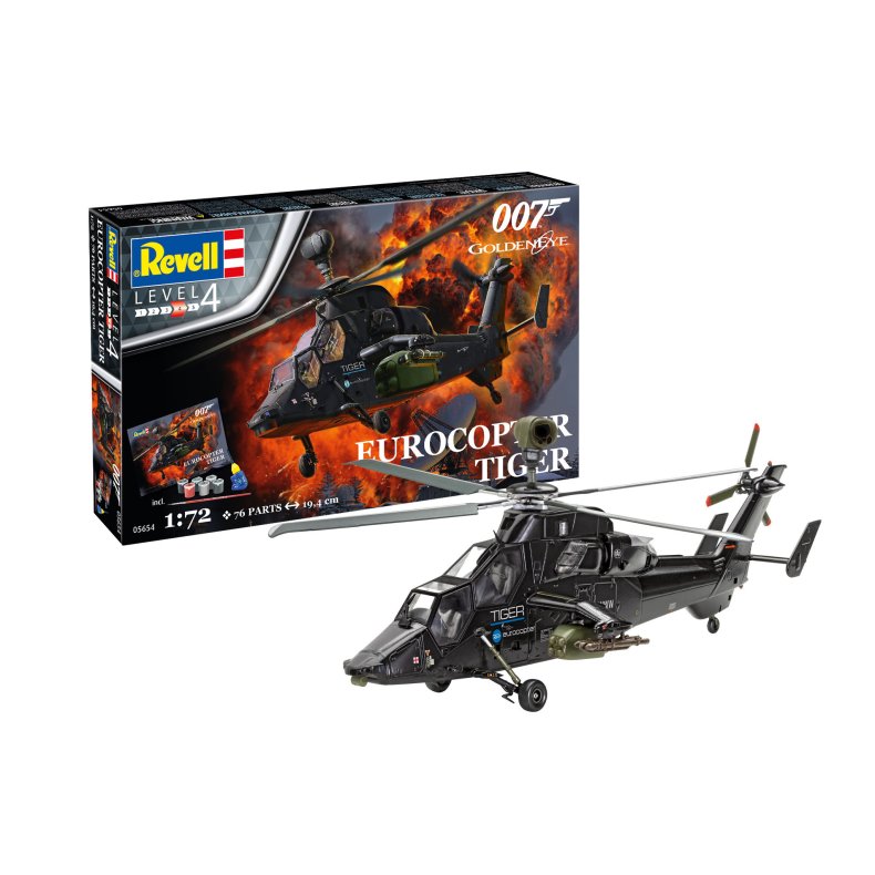 Gift-Set: James Bond 007 "GoldenEye": Eurocopter Tiger - 1:144 - Revell