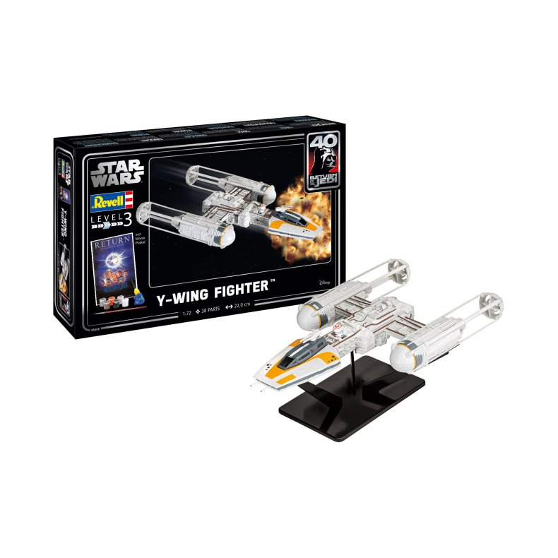 Gift-Set: STAR WARS Y-wing Fighter - 1:72 - Revell
