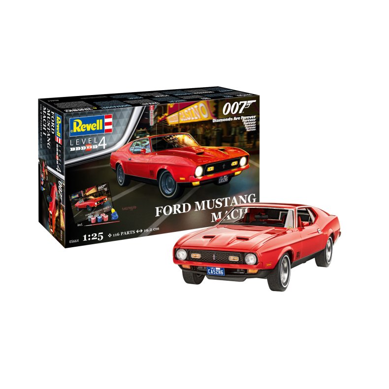 Gift-Set: James Bond 007 "Diamonds Are Forever": Ford Mustang Mach 1 - 1:24 - Revell
