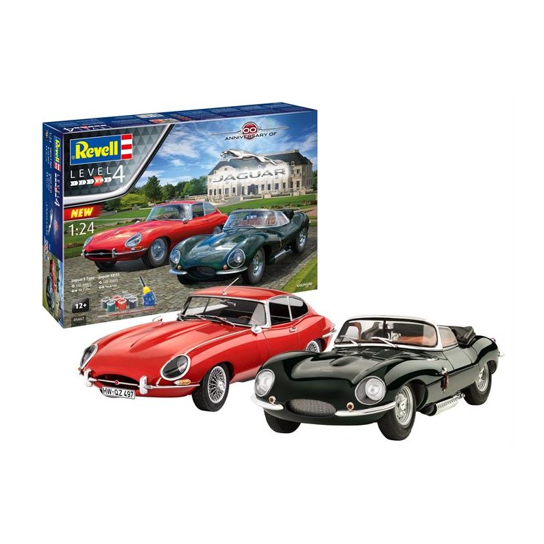 Gift-Set: Jaguar 100th Anniversary - 1:24 - Revell