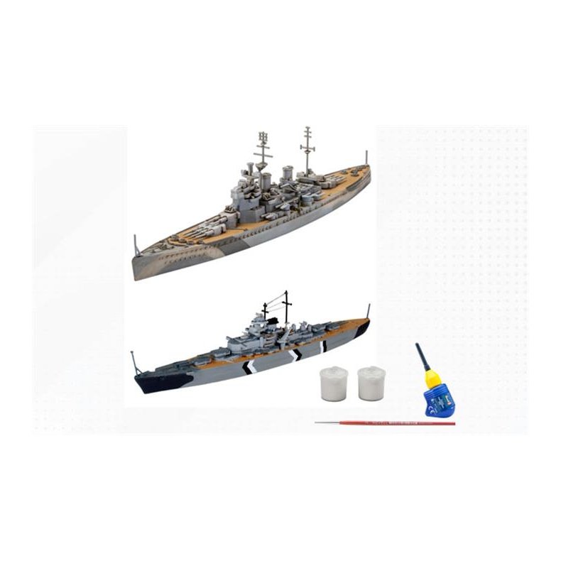 First Diorama Set - Bismarck Battle (HMS King George V &amp; Bismarck) - 1:1200 - Revell