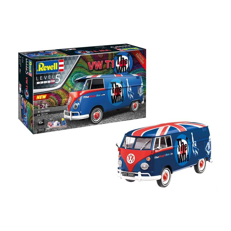 Gift-Set: VW T1 "The Who" - "Limited Edition" - 1:24 - Revell