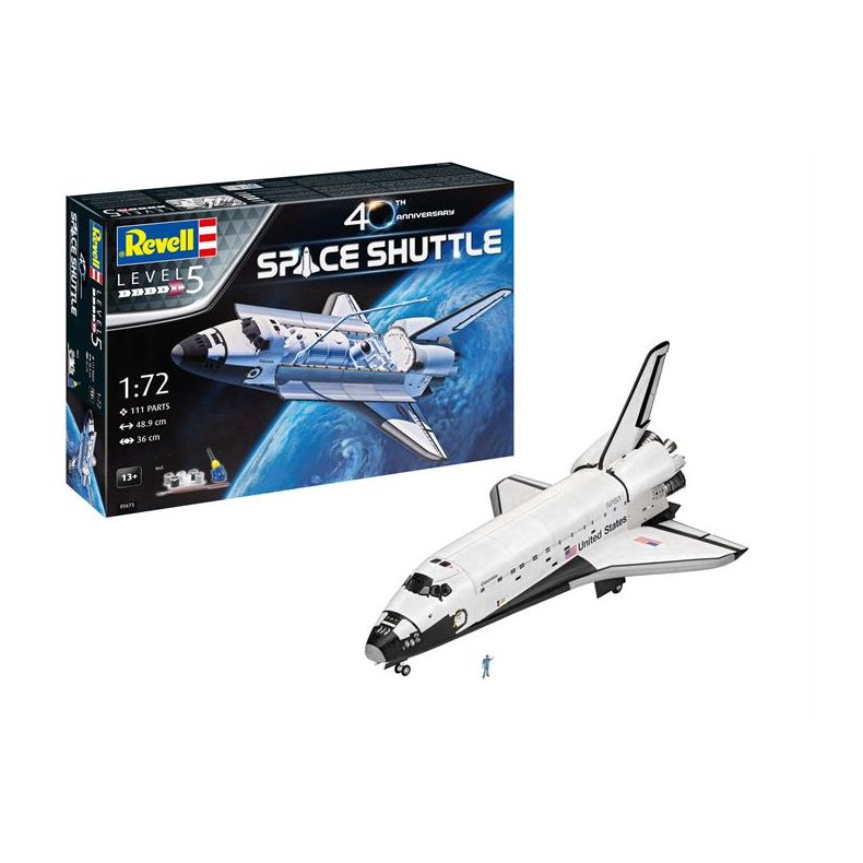 Gift-Set: Space Shuttle, 40th Anniversary - 1:72 - Revell