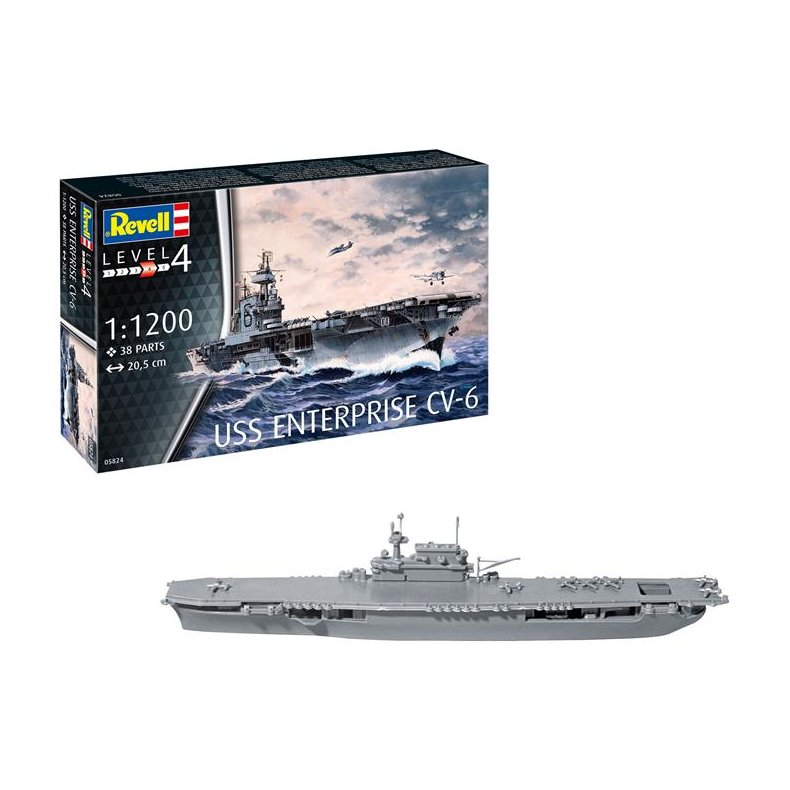 USS Enterprise CV-6 - 1:1200 - Revell