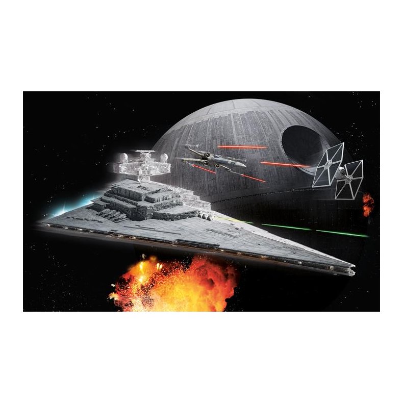 STAR WARS Imperial Star Destroyer m/lys &amp; lyd - 1:4000 - "Build  &amp; Play model kit" - Revell