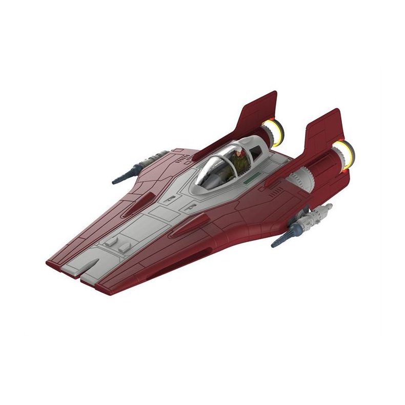 STAR WARS Resistance A-Wing Fighter, rd m/lys &amp; lyd - 1:44 - "Build  &amp; Play model kit" - Revell