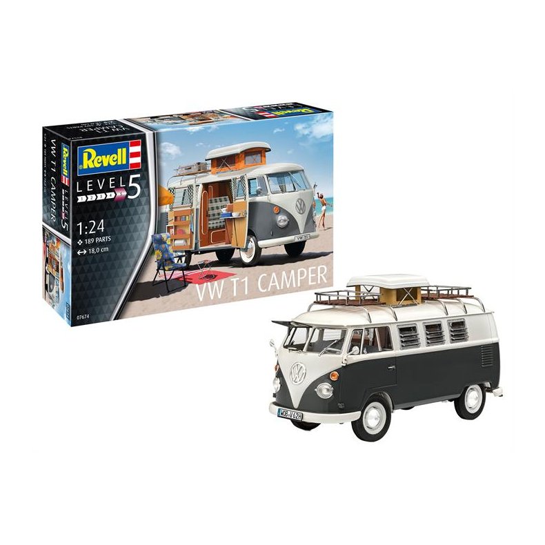 VW T1 Camper - 1:24 - Revell