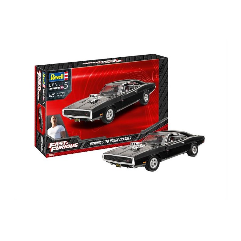 Fast &amp; Furious - Dominic's 1970 Dodge Charger - 1:25 - Model-Set - Revell