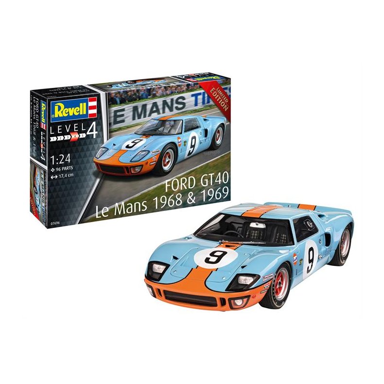 Ford GT 40 Le Mans 1968 &amp; 1969 - Limited Edition - 1:24 - Revell