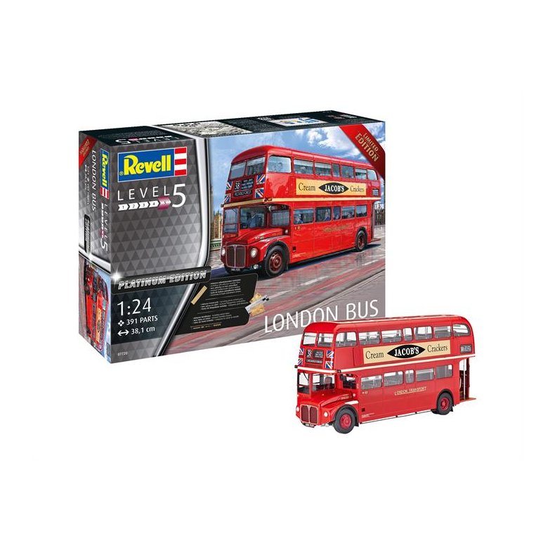 London Bus (Platinum Edition - superdetaljeret model med fototsede metaldele) - LIMITED EDITION - 1:24 - Revell