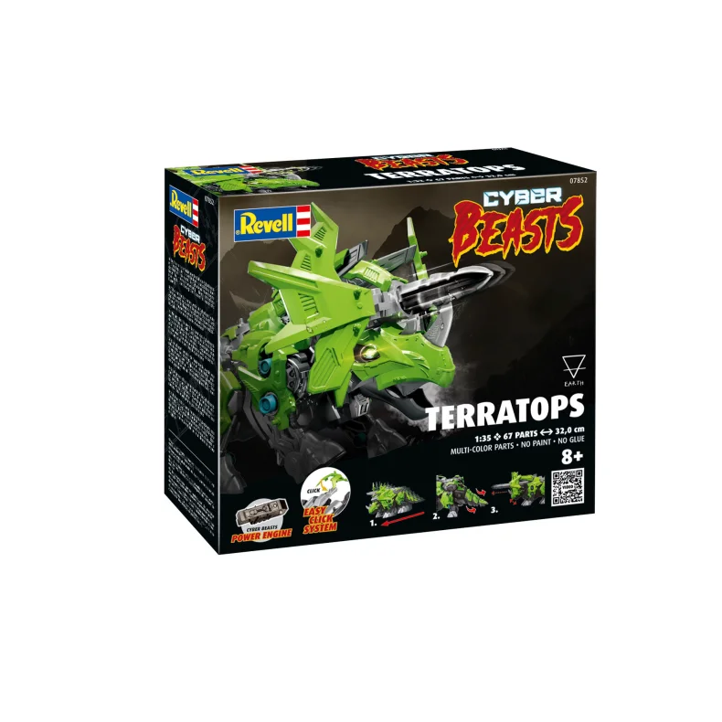 CyberBeasts: TerraTops - 1:35 - "easy-click system" - Revell