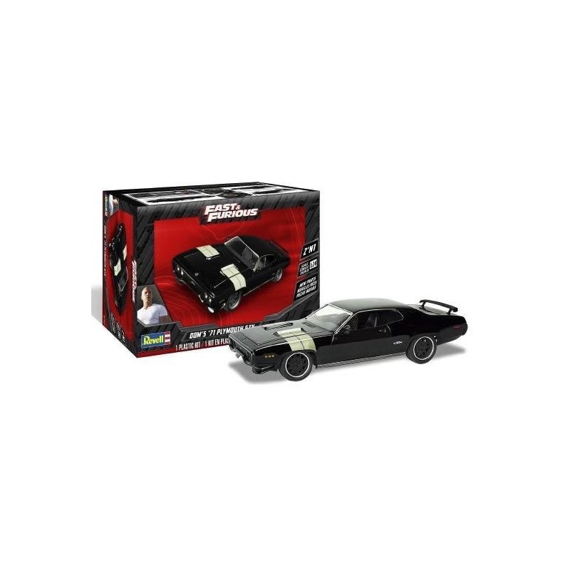 Fast &amp; Furious Dom's 71 Plymouth GTX - 1:25 - Revell-Monogram (US varenummer: 85-4477)