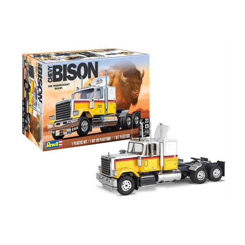 Chevy Bison Semi Truck - 1:32 - Revell-Monogram (US varenummer: 85-7471)