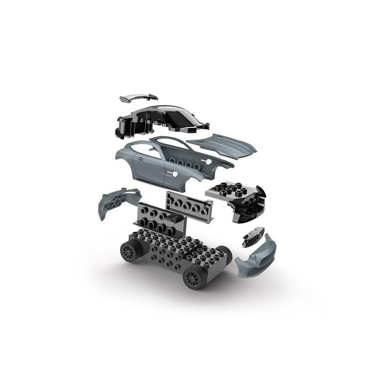 Build 'n Race - Mercedes AMG GT R, gr - Pullback action - Revell