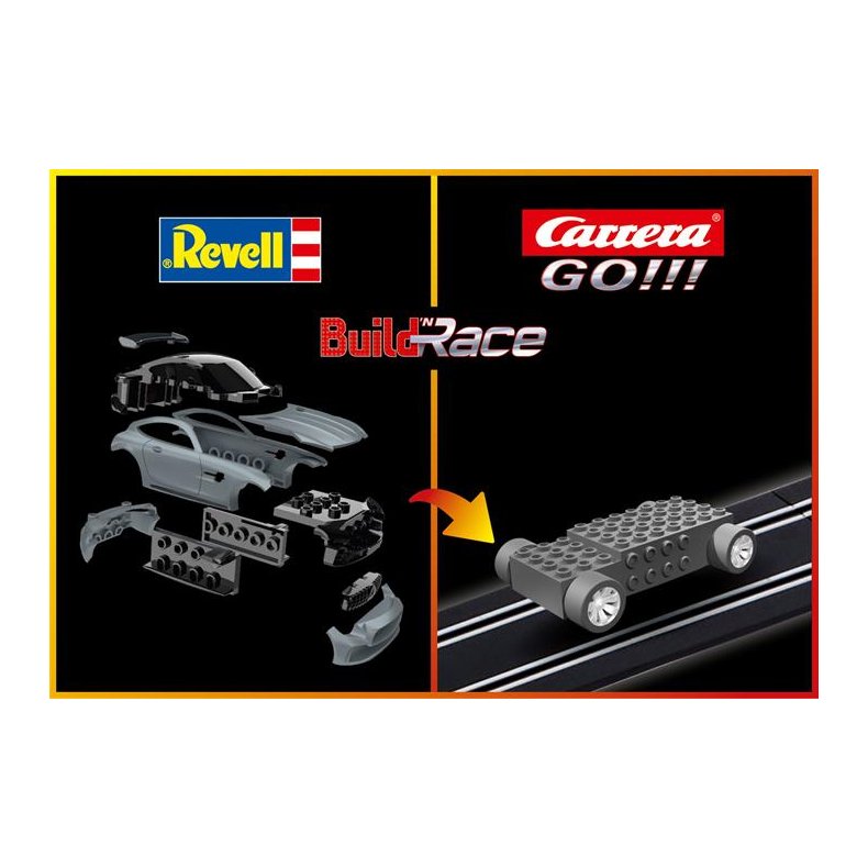 Build 'n Race - Mercedes AMG GT R, gr - Pullback action - Revell