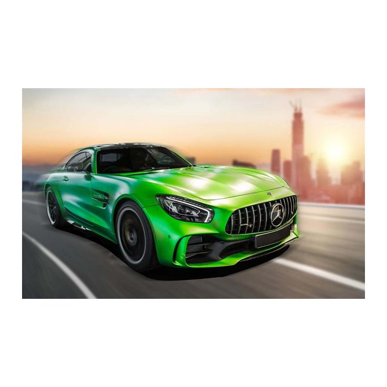 Build 'n Race - Mercedes AMG GT R, grn - Pullback action - Revell