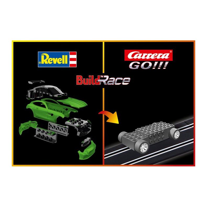 Build 'n Race - Mercedes AMG GT R, grn - Pullback action - Revell