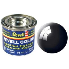 (07) - Black gloss (RAL 9005) - 14 ml - Revell