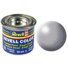 (374) - Grey silk mat (RAL 7001) - 14 ml - Revell