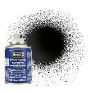 (07) - Spray Color, Black gloss (RAL 9005) - 100 ml - Revell