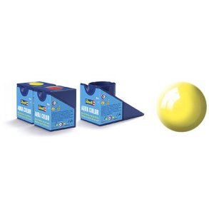 (12) - Aqua Color, Yellow gloss (RAL 1018) - 18 ml - Revell